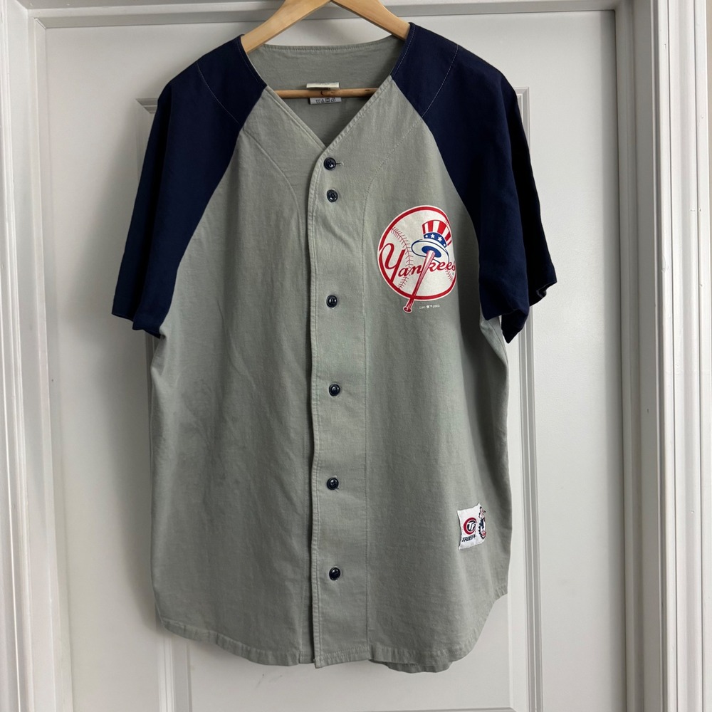 Vintage 2002 True Fan New York Yankees Baseball Jersey MLB Baseball XL